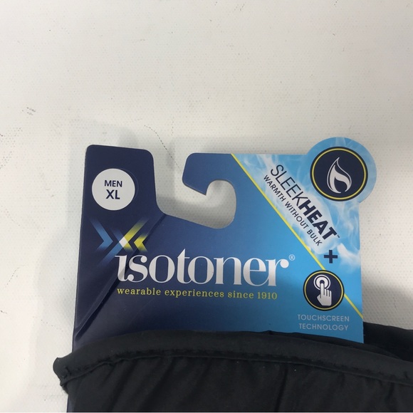 Isotoner Sleekheat + SmartDRI Glove, Size XL - Black Men's - Picture 3 of 7